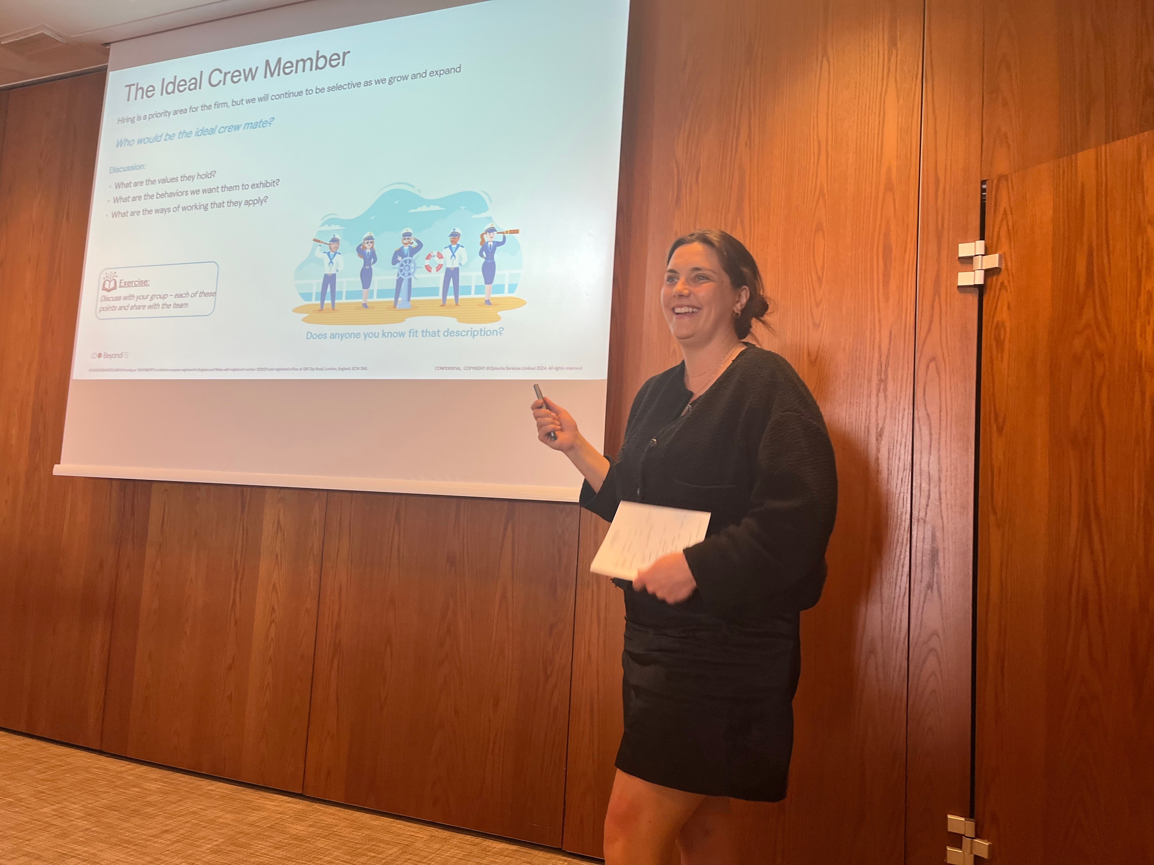Steph presenting